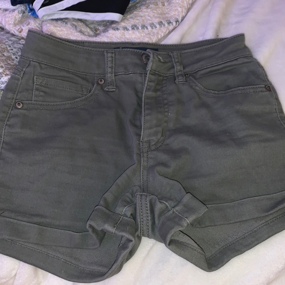 Aeropostale Army Green High Waisted Shorts